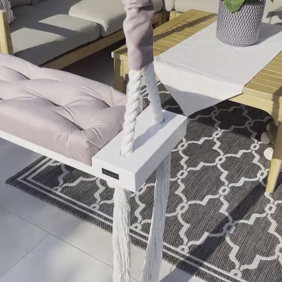 Wooden Indoor Swing, Outdoor Vintage Swing, Scandinavian Swing,  Tree Swing, Boho Swing, Adult Wooden Swing, Gift Swing,  Kids Wooden Swing,